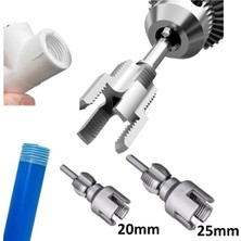 Depolife Pprc Plastik Pvc Boru Diş Açma Aparatı 20MM 25MM Borulara Iç ve Dış Diş Açma Pafta Seti
