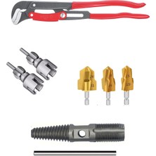 Depolife Pvc Pprc Boru Iç ve Dış Diş Açma Boru Anahtarı Yiv Ters Paso Açma Anahtarı Rayba Pafta