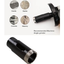 Depolife Boru Tipi Mermer Fayans Beton Granit Delme 20MM Avuç Taşlama Uyumlu Karot Uç Panc