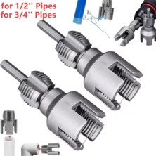 Depolife Pprc Iç Dış Plastik Boru Diş Açma Seti 1/2 ve 3/4 Inç Borularla 20MM ve 25MM Boru Için 2li Set