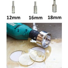 Depolife Cam Fayans Mermer Granit Porselen Delme Pancı Boru Tipi Elmas Karot Uç 12MM 16MM 18MM (3lü)