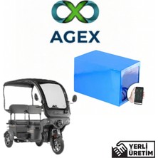 Agex Enerji Motolüx Fayton Fx-22 60 Volt 42AH Lifepo4 Batarya-Akü
