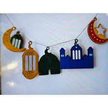 Almira Süs Ramazan Lazer Kesim Ahşap Boyamalı  Ramazan Temalı Figürler