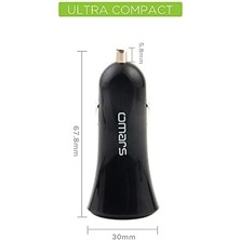 Brf 3.4A 17W Çift USB Çıkışlı Araç Şarj Cihazı