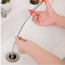 Depolife Kıskaç Tıkalı Lavabo ve Gider Borusu Açma Aparatı Yaylı Esnek Lavabo Açıcı 60CM