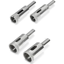 Depolife Cam Fayans Mermer Granit Porselen Delme Pancı Boru Tipi Elmas Karot Uç 12MM 14MM 16MM 18MM(4LÜ)
