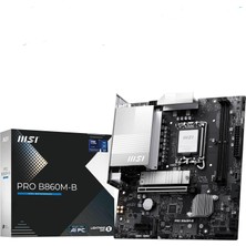 Brf Msı MB Pro B860M-B Soket 1851 Ddr5 9066MHZ(OC) 2xm.2 HDMI Dısplay 5g Lan Matx