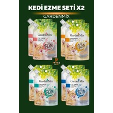 Karışık Kedi Ezme Seti 8’li – Karidesli, Ton Balıklı, Tavuklu & Karidesli ( 8’li Set )