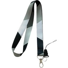 Brf Siyah Gri Boyun Ipi ve Telefon Askısı Lanyard