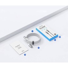 Brf 100W 5A Pd Type-C To Type-C Hızlı Şarj ve Data Kablosu Beyaz 1 Metre