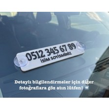 Normadia Özel Isimli 3D Kabartmalı Vantuzlu Araç Numaratörü