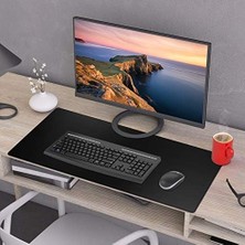 Brf Bvifiox Büyük Oyun Mouse Pad 89,9 cm x 39,9 cm x 0,3 Cm, Premium Dokulu Kumaşlı Genişletilmiş Büyük Mouse Pad, Kaymaz Kauçuk Taban (SIYAH-9040)
