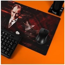 Brf Atatürk Tasarımlı Ay Yıldız 70X30 Mousepad - Mouse Pad - Fare Altlığı