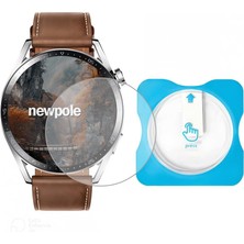 Brf [ Gt3 46MM Için Takma Aparatlı Cam] Ekran Koruyucu Kırılmaz Cam Yüksek Hassasiyetli Takma Aparatlı Cam (Gt3 46MM)