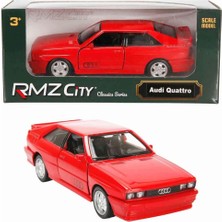 Sunman 1:32 Alman Klasikleri Serisi Die Cast Çek Bırak Model Araba - Kırmızı Audi Quattro