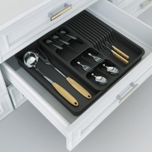 Brf Genişleyebilir Çekmeci Içi Düzenleyici Ayarlanabilir Kaşıklık ve Bıçaklık Seti