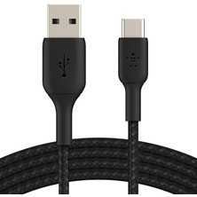 Brf Boost Şarj Örgülü Usb-C Kablosu 3 M, Siyah