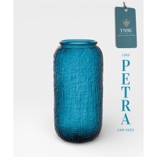 YNSK Luxury | Petra | Ithal Iskandinav Tarz Cam Vazo 26 cm