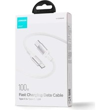 Brf Jr - S-CC100A10 Extraordinary Serisi Hızlı Şarj Veri Kablosu, 100 W, Tip C - C Tipi, 1,2 M, Beyaz