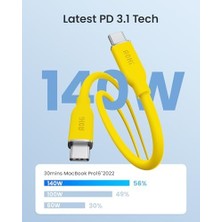 Brf Pro, 15 Pro Max Plus, iPad Pro/air, Galaxy S23ULTRA, Piksel, Anahtar, 3.3 Ft, Sarı Için 140W USB C - USB C Kablosu Pd 3.1 Tip C Hızlı Şarj Kablosu