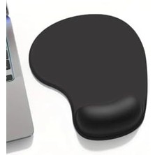 Brf Siyah Mouse Pad – Bilek Destekli, Dayanıklı Ergonomik Tasarım
