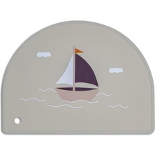 Citron Silicone Placemat Semi Circle Mama Altlığı  - Vehicles