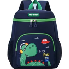 Hüvendo Ortopedik Sırt ve Omuz Destekli Ultra Hafif Dinazor Baskılı Erkek Çocuk Kreş ve Anaokulu Sırt Çantası