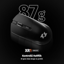 Brf Section Xr1 Kablosuz Oyuncu Mouse, 10000 Dpı, Rgb Aydınlatma, 6 Tuş, 2.4g + Bluetooth + Kablolu, Type-C Şarjlı