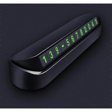 Normadia Araç Için Fosforlu Telefon Numarası Kartı Siyah, Güvenle Kullanım