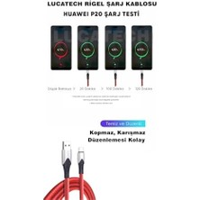 Brf Lightning Hızlı Şarj Kablosu – Bordo, Örgülü, Kırılmaz, 1m USB Girişli