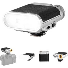 Brf Z1 Retro Kamera Flaşı - ve Aynasız Kameralar Için Ayakkabı Speedlite, Tip-C Hızlı Şarj, Ayarlanabilir Parlaklık, Çıkarılabilir Softbox, Taşınabilir Fotoğraf Aydınlatması