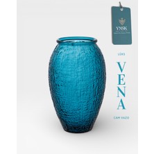 YNSK Luxury | Vena | Ithal Iskandinav Tarz Cam Vazo 24 cm