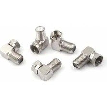 Brf F Konnektör L Fiş 90 Derece 5 Adet L Anten Başlığı