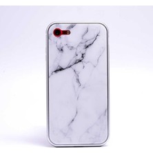 Brf 7 ile Uyumlu Mermerli Devrim Beyaz Cep Telefonu Kılıfı