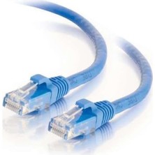 Brf Tkz 30 Metre Cat6 RJ45 Lan Kablosu Uçları Fabrikasyon Takılı Bilgisayar Modem Mavi Internet Ethernet Kablosu (30 Metre Cat6 RJ45 Lan Kablosu)