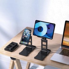 Brf Profesyonel Açısı Ayarlanabilir Model A Sınıfı Malzeme Döner Akıllı Telefon Standı Masaüstü Stand Katlanabilir Cep Telefonu Telefon Tutucu TC06