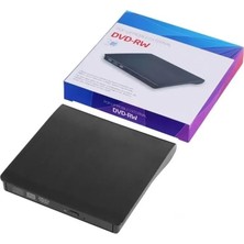 Brf Harici USB 3.0 Dvd-Rom Dvd-Rw Optik Sürücü, USB ve Type C Kablolu, Pc, Tablet, DVD Player, Çizgili Metal Tasarım Ultra Slim CD Rom Okuyucu FT84-X