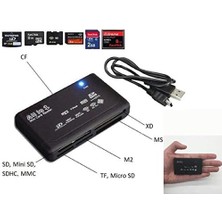 Brf USB Hub Micro Sd/xd/mmc/ms/cf/tf Mini M2 Çoklu Kart Okuyucu 4296