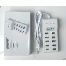 Konse 10 Port Çoklu USB Şarj Istasyonu 10 Lu USB Şarj Cihazı