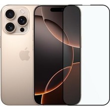Brf Tam Kaplayan Parmak Izi Bırakmayan Safir Ekran Koruyucu Cam, 16 Pro Max Ile Uyumlu