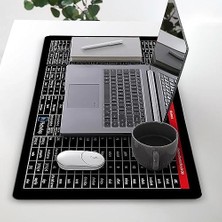 Brf Key Süper Büyük Kaymaz Klavye Pedi - Ofis Yazılımı Kısayolları Desenli, Kaymaz Klavye Pedi, Ofis Yazılımı Kısayolları Için Hızlı Anahtar Klavye Pedi Mousepad (800 x 300 x 3 Mm)