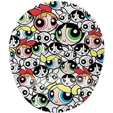 Brf Powerpuff Desenli Bilek Destekli Mouse Pad