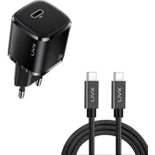 Brf 20W Usb-C Mini Pd Hızlı Şarj Cihazı Güç Adaptörü ve 1 Metre Hızlı Şarj ve Data Kablosu L23 - Tct-01
