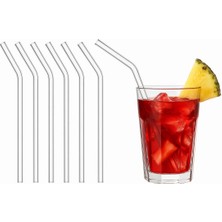 Tasarım Evi Şeffaf 6'lı Cam Eğimli Pipet