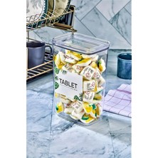 Tasarım Evi Dekoratif Mika Bulaşık Makinesi Tableti 2900 ml Vakum Kapaklı