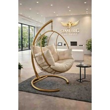 Simurg Salıncak ve Design XL Gold Damla Salıncak - Büyük Boy Bahçe Balkon Salıncağı
