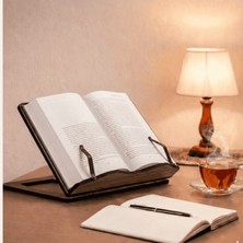 Normadia Ceviz Renkli Ahşap Kitap ve Tablet Destekleyici Stand