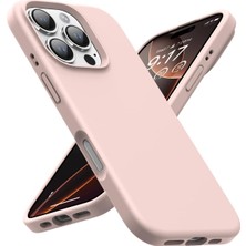 Brf 13/14 Kılıf 6.1" ile Uyumlu, Ince Sıvı Silikon Cep Telefon Kılıfı, Mikrofiber Astar Iç Yüzey, Darbe Emici Kapak, Kolay Temizlenebilir Phone - Pudra Pembe