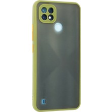 Marsilyan Realme C21 Kılıf Montreal Silikon Kapak - Açık Yeşil
