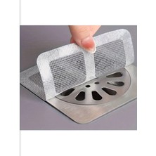 Tasarım Evi 10 Adet Gider Kapatıcı Pislik Tutucu Kendinden Yapışkanlı Banyo Gider Kapağı Çok Amaçlı Bant